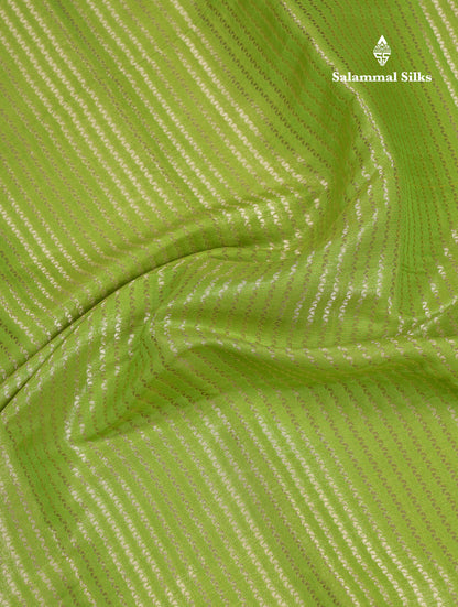 Beautiful Parrot Green Semi Soft Silk Mix Saree With Contrast Pink Traditional Border