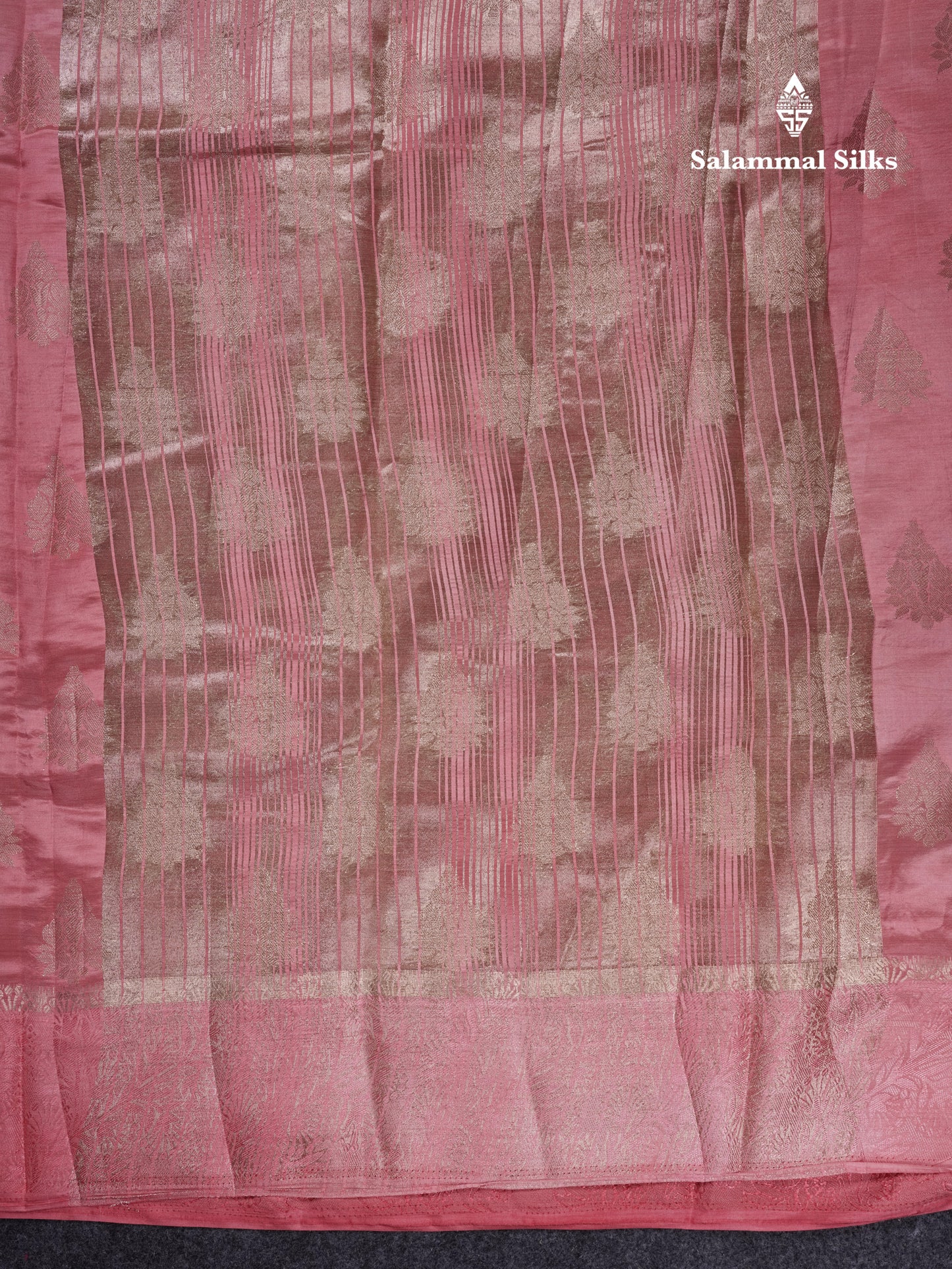 Beautiful Blue Semi Raw Silk Saree With Fancy Border