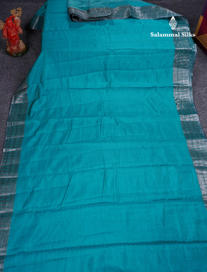 Beautiful Dark Brown Semi Raw Silk Saree With Fancy Border