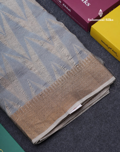 Sandal Premium Crush Fancy Saree with Traditional Border