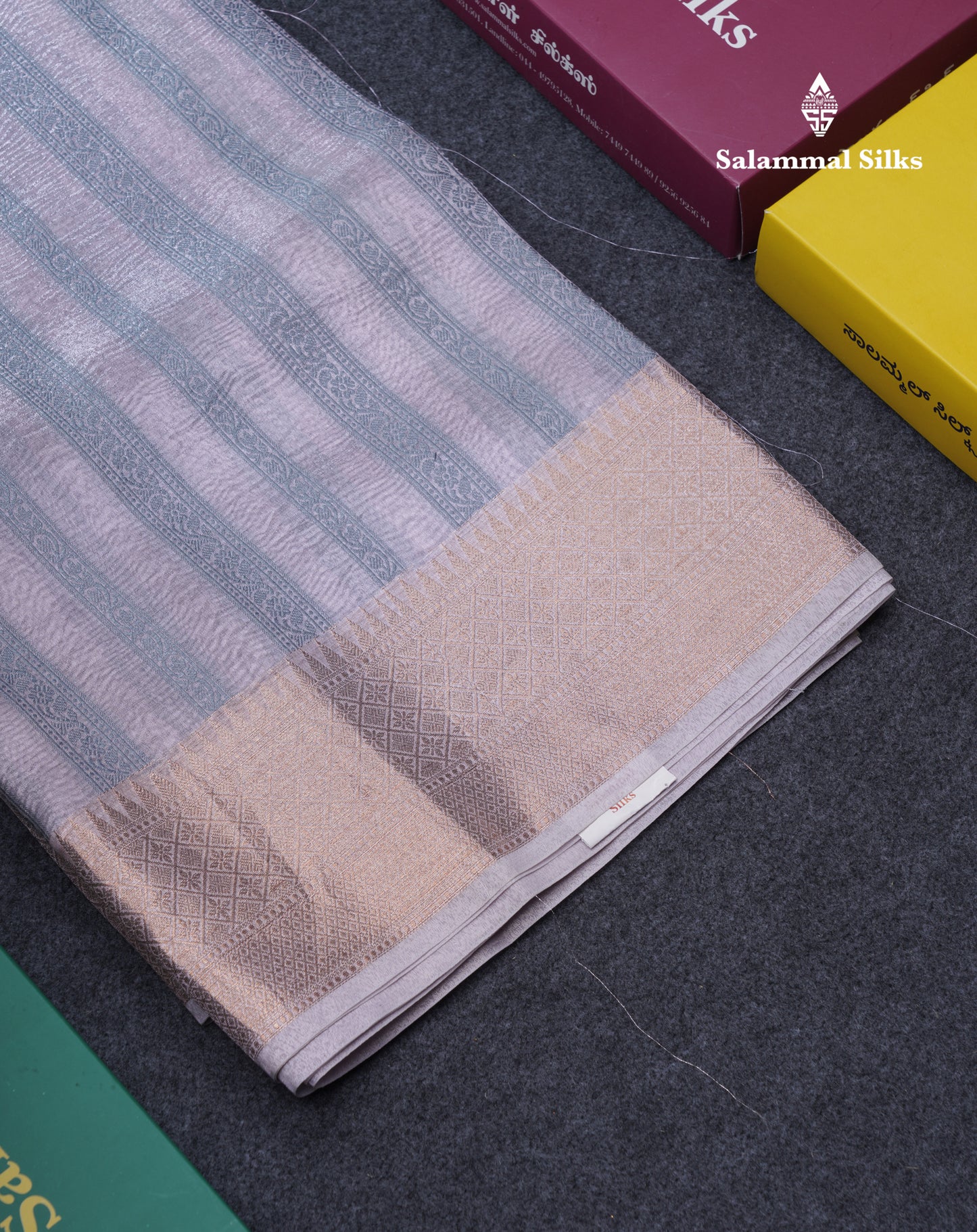 Light Pink Premium Crush Fancy Saree with Traditional Border