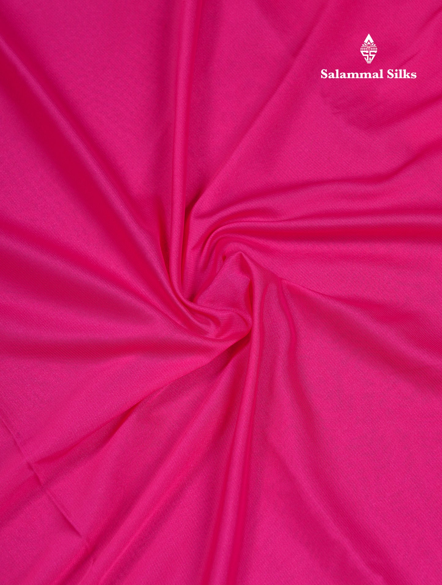 Beautiful Magenta Pink Plain Semi Mysore Silk Saree With Embroidery Border