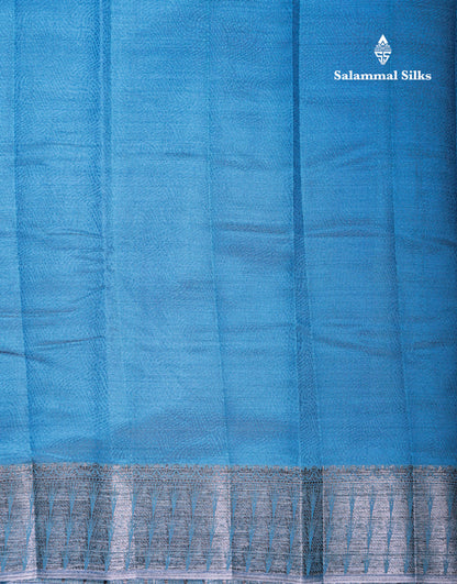 Beautiful Dark Brown Semi Raw Silk Saree With Fancy Border