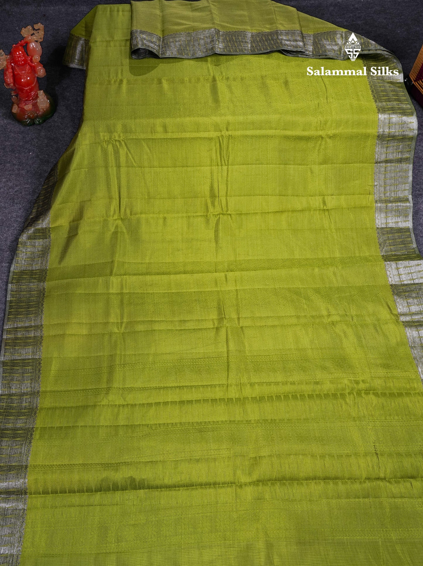 Beautiful Dark Brown Semi Raw Silk Saree With Fancy Border