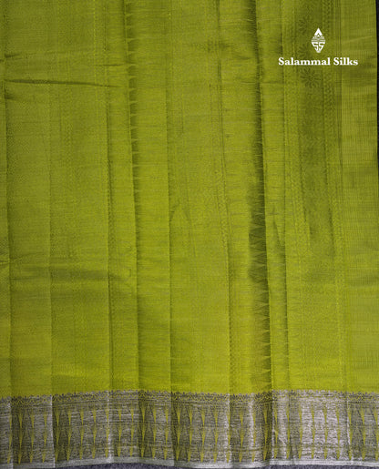 Beautiful Dark Brown Semi Raw Silk Saree With Fancy Border
