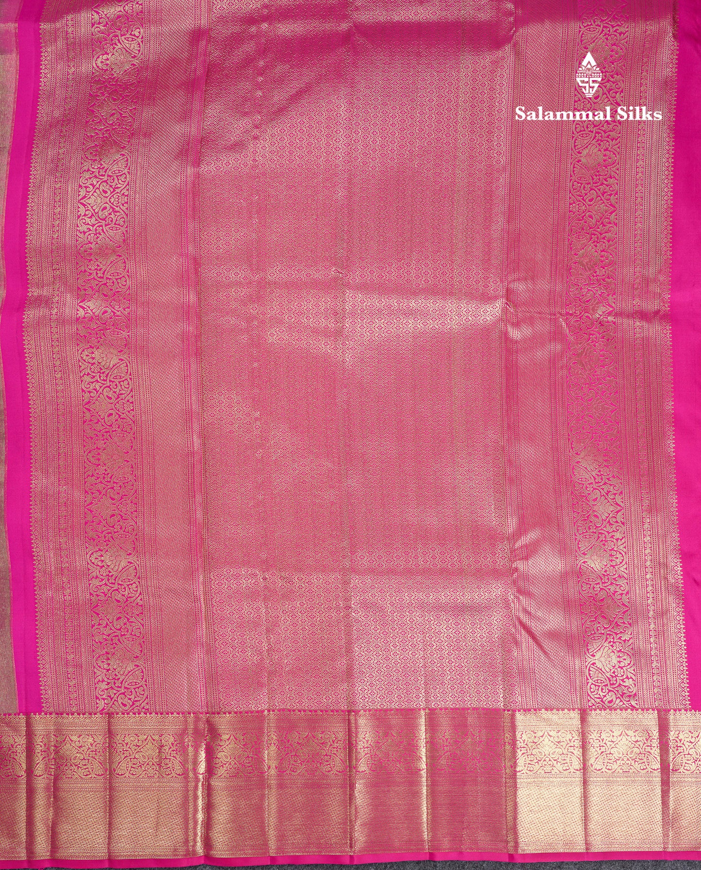 Beautiful Bottle Green Bridal Pure Kanjivaram Silk Saree With Contrast Pink Traditional Border