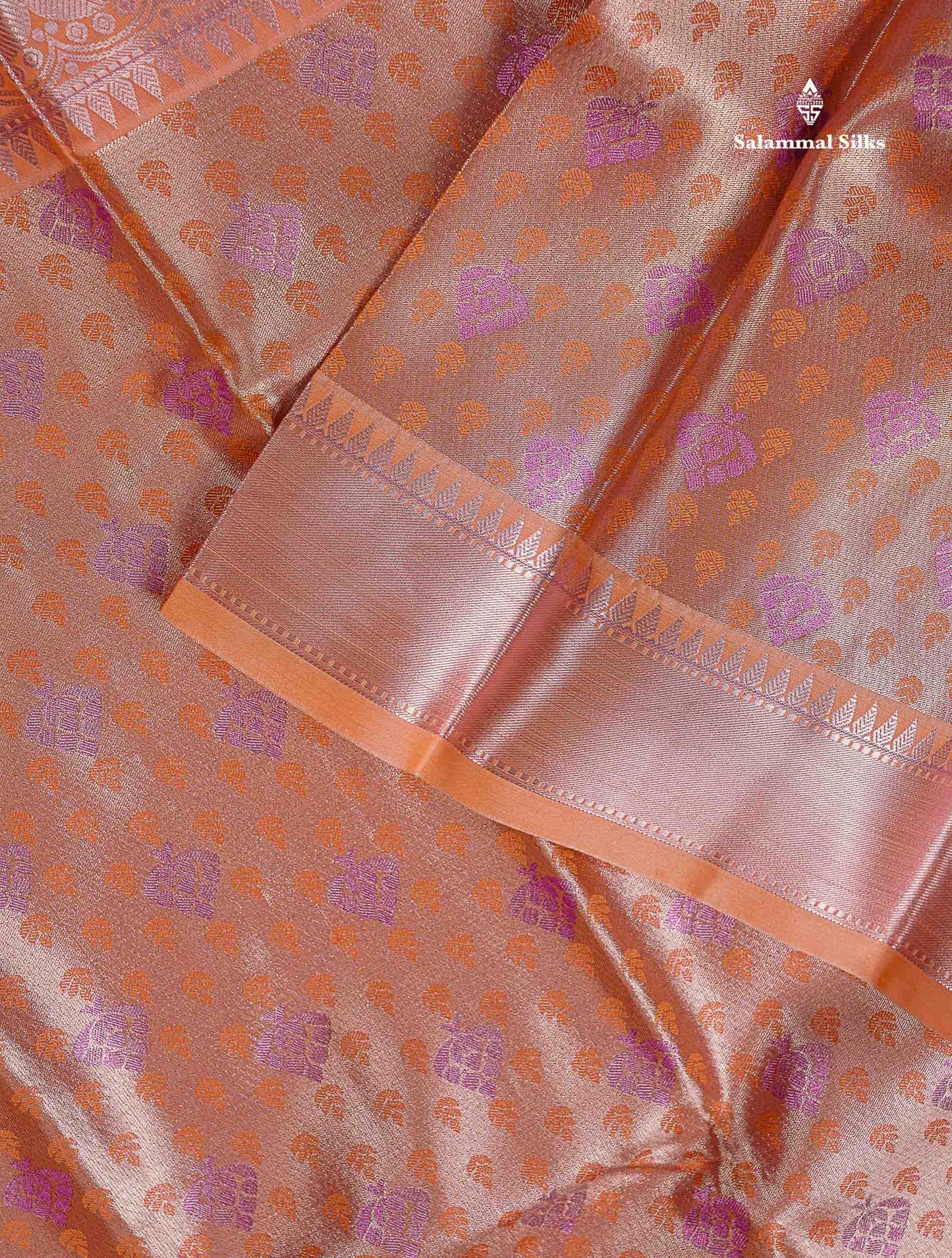 Beautiful Ice Blue Semi Silk Saree With Traditional Evening Morning Border
