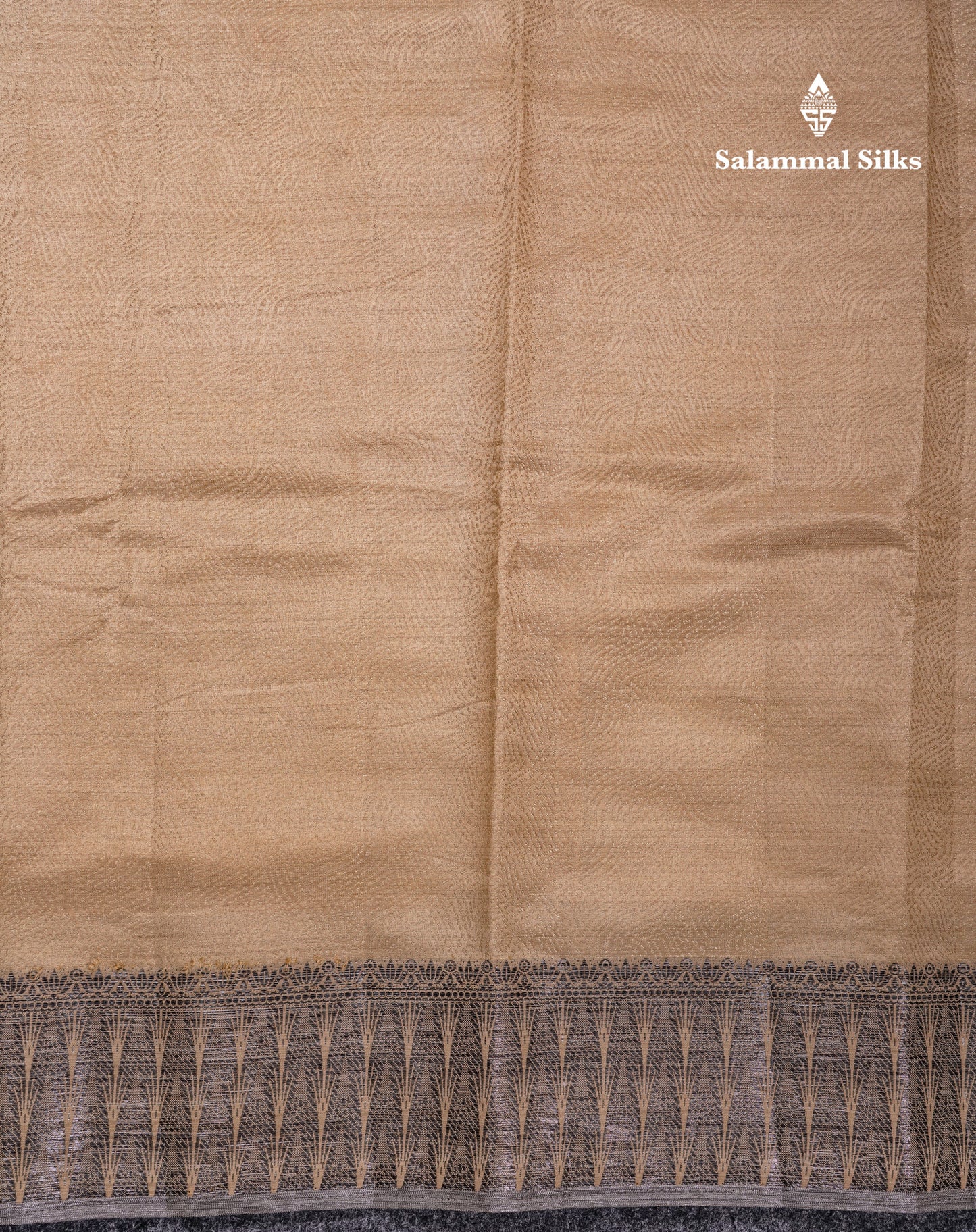 Beautiful Dark Brown Semi Raw Silk Saree With Fancy Border