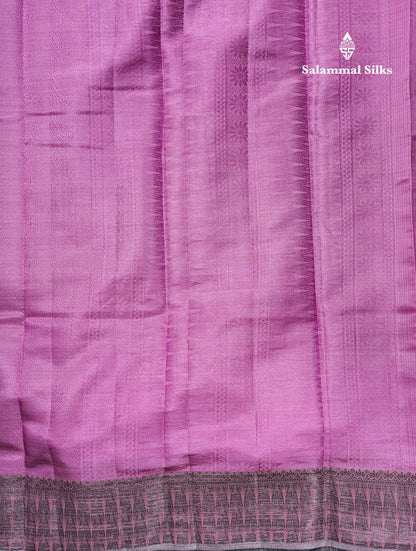 Beautiful Dark Brown Semi Raw Silk Saree With Fancy Border