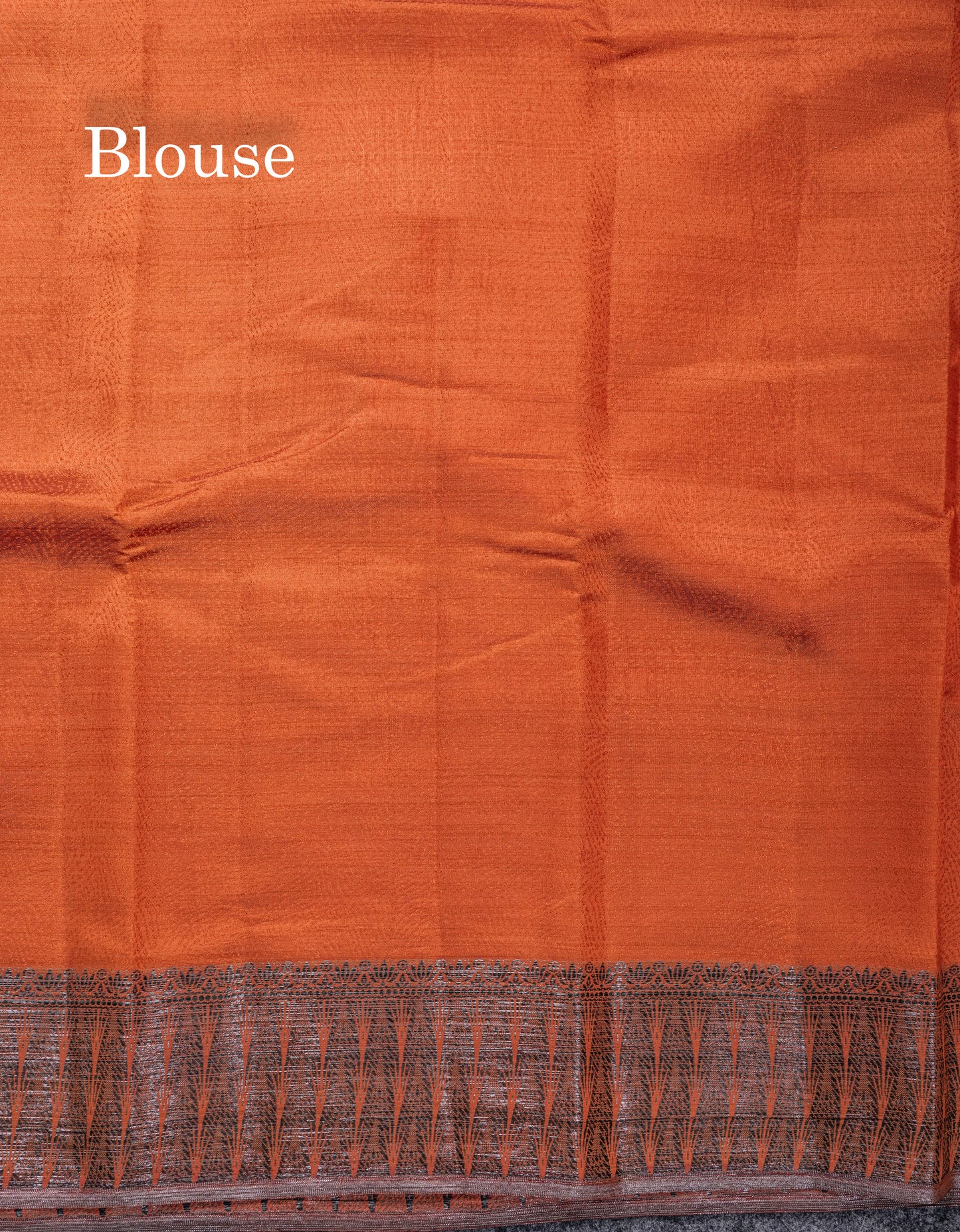 Beautiful Dark Brown Semi Raw Silk Saree With Fancy Border