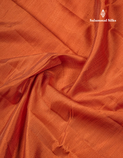 Beautiful Dark Brown Semi Raw Silk Saree With Fancy Border