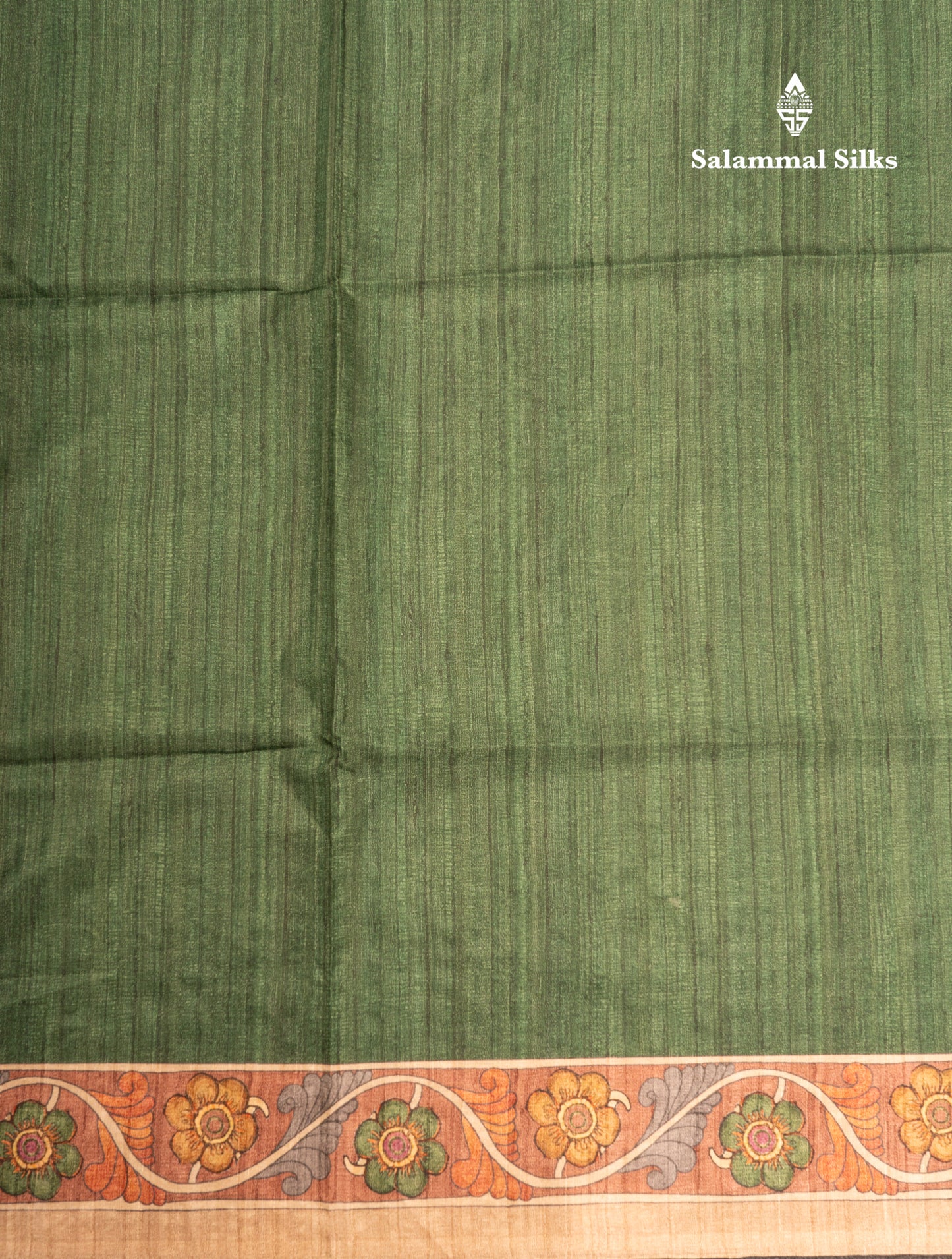 Maroon Colour Semi Tussar Fancy Saree With Contrast Sandal Border