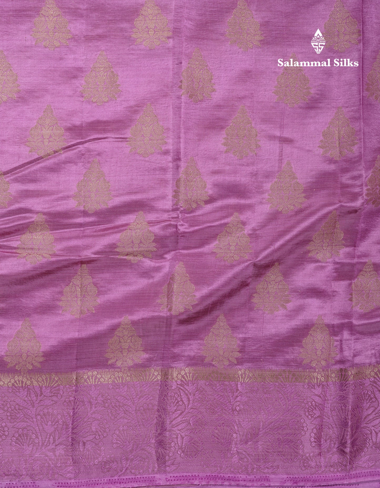 Beautiful Blue Semi Raw Silk Saree With Fancy Border