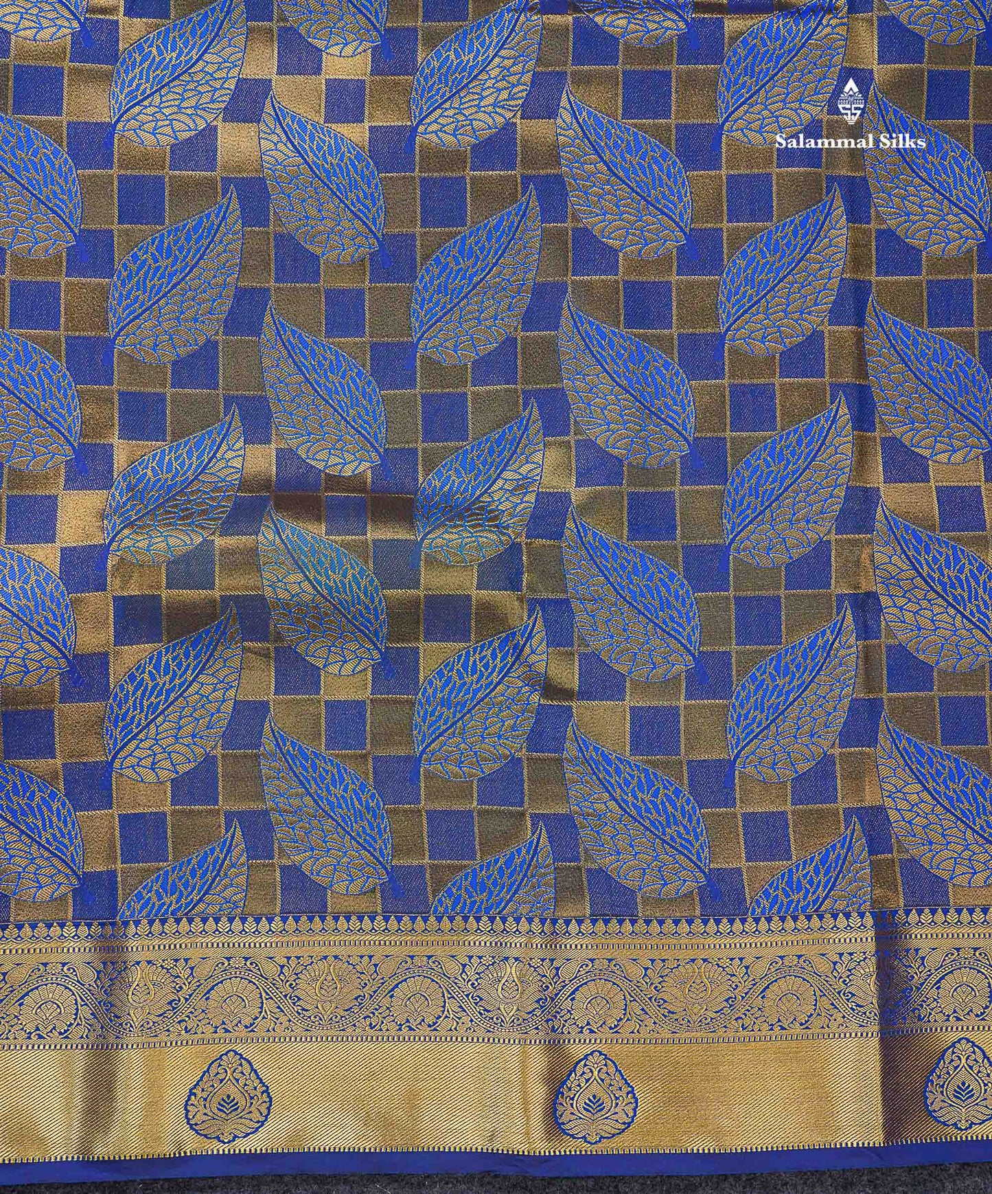 Beautiful Dual Tone Navy Blue Bridal Semi Silk Saree With Contrast Pink Blouse