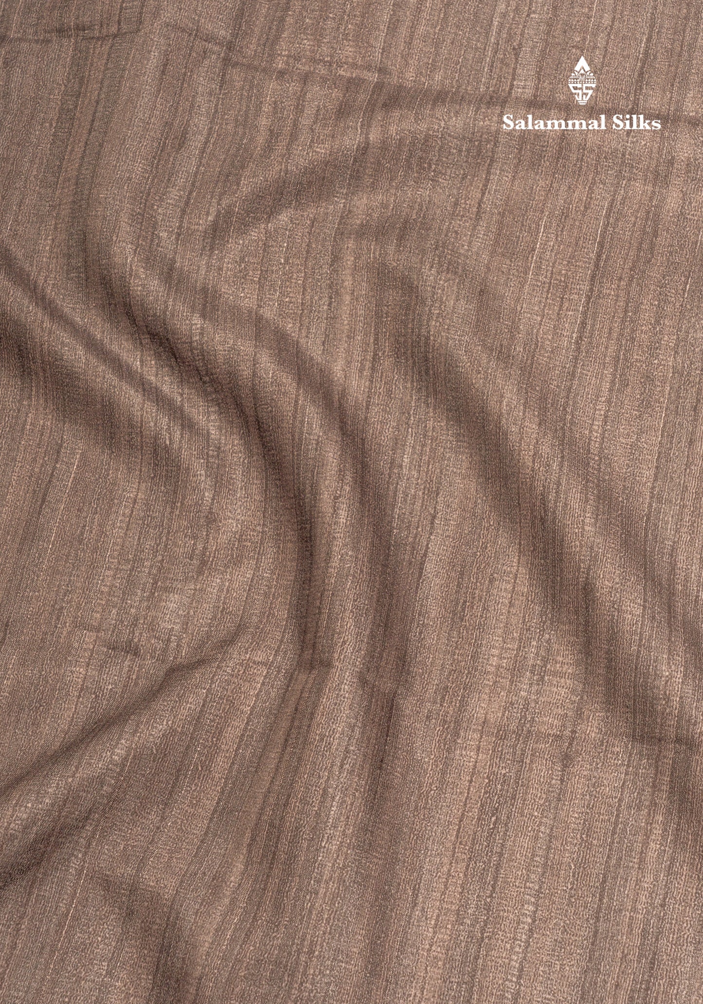 Maroon Colour Semi Tussar Fancy Saree With Contrast Sandal Border