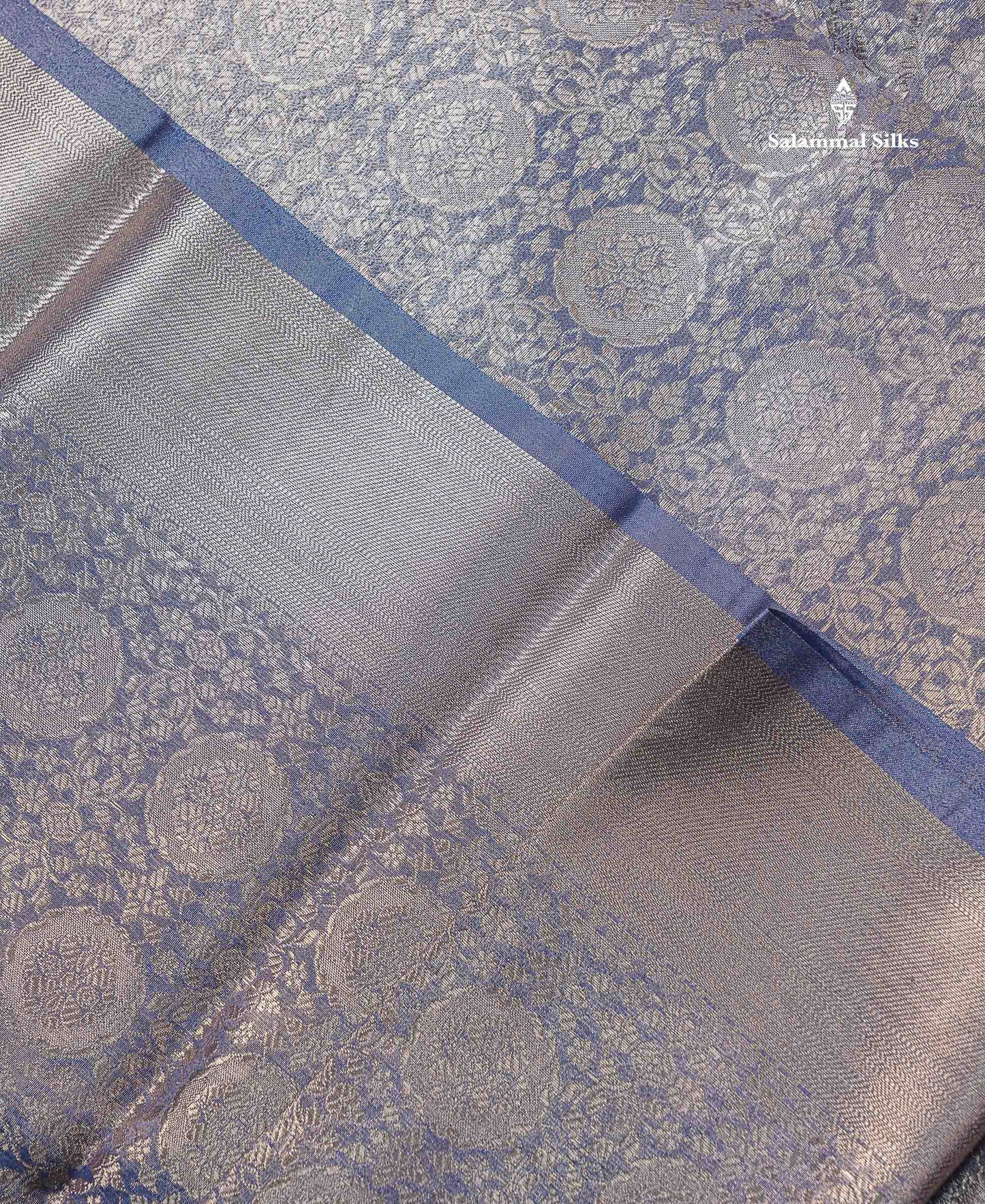 Beautiful Parrot Green Grand Tissue Banaras Fancy Saree With Self Border