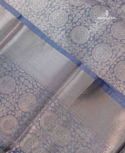 Beautiful Parrot Green Grand Tissue Banaras Fancy Saree With Self Border
