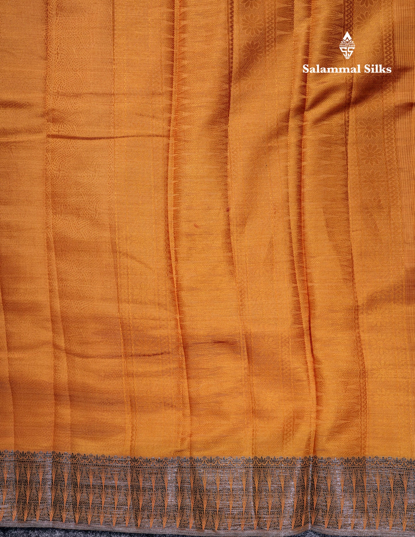 Beautiful Dark Brown Semi Raw Silk Saree With Fancy Border