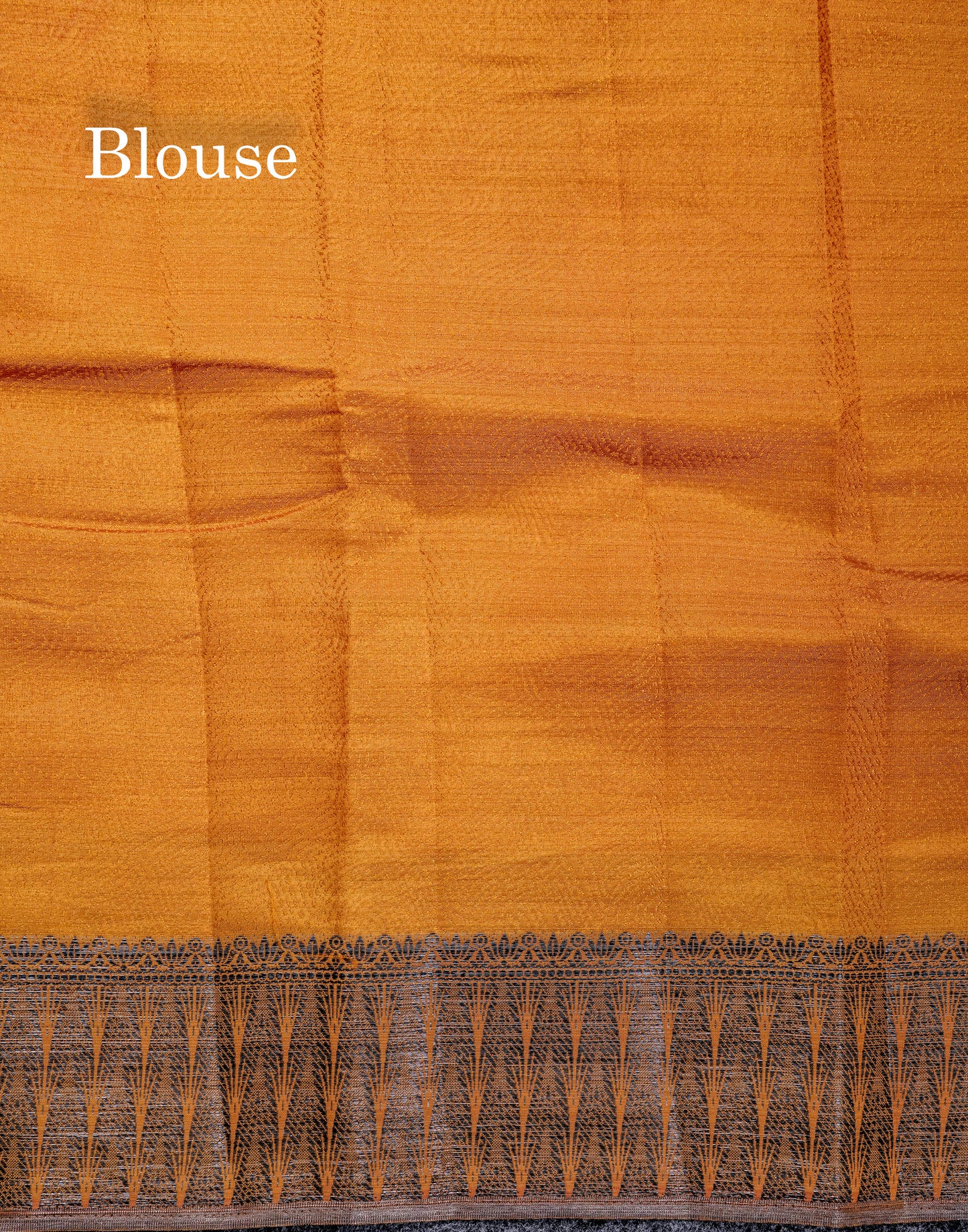 Beautiful Dark Brown Semi Raw Silk Saree With Fancy Border