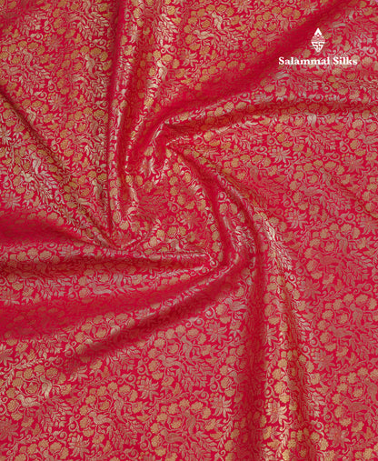 Beautiful Redish Maroon Bridal Pure Kanjivaram Silk Saree With Contrast Baby Pink Traditional Evening Morning Border