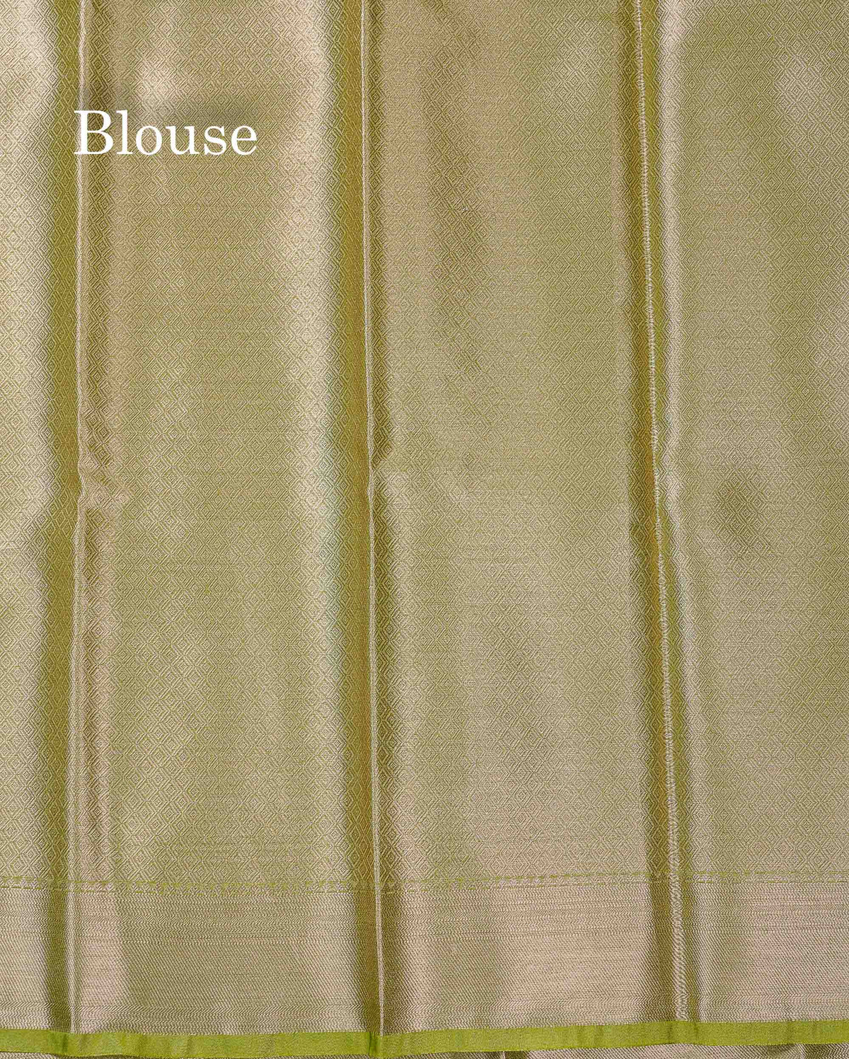 Beautiful Parrot Green Grand Tissue Banaras Fancy Saree With Self Border