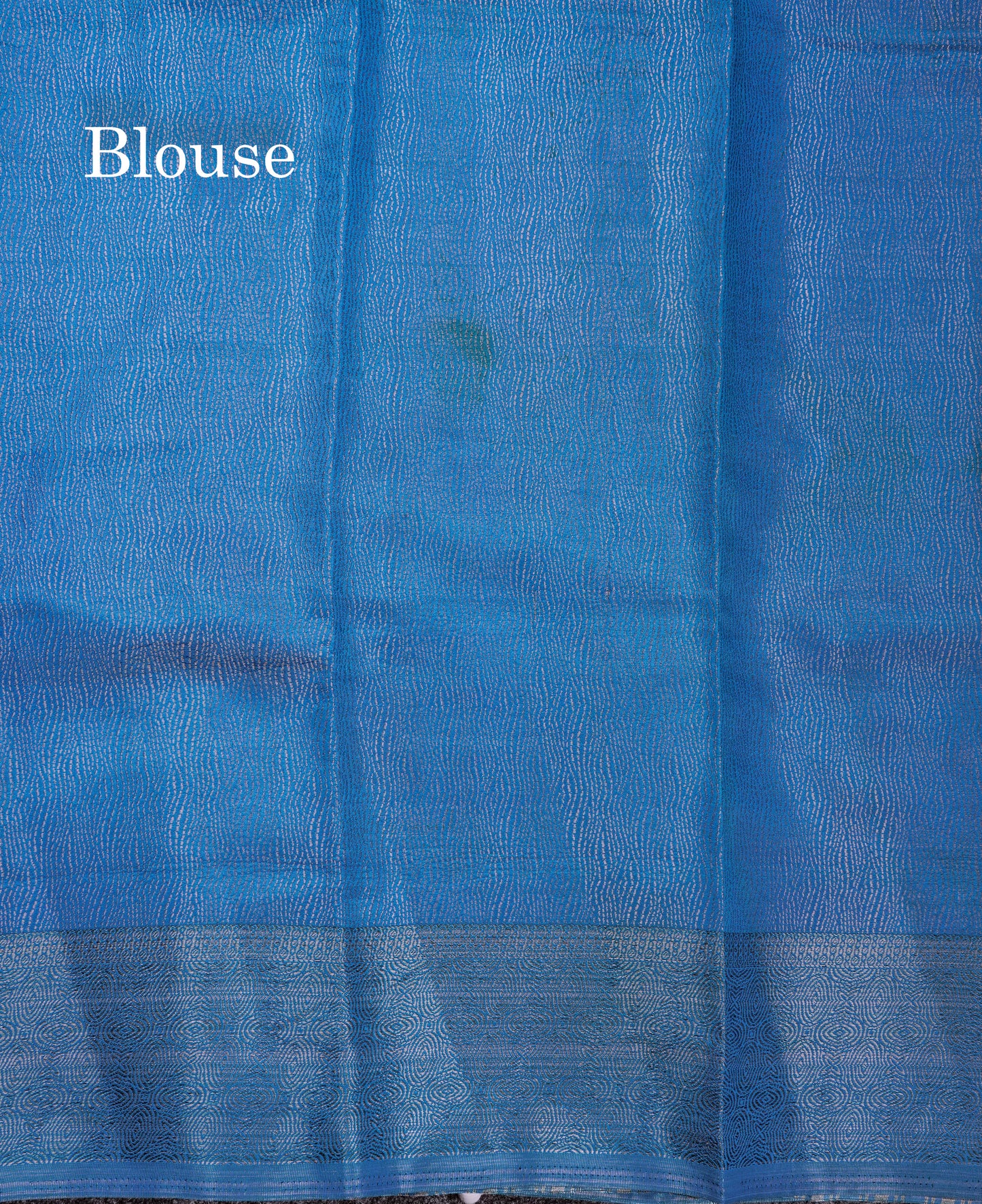 Beautiful Yellow Semi Raw Silk Fancy Saree With Contrast Blue Border
