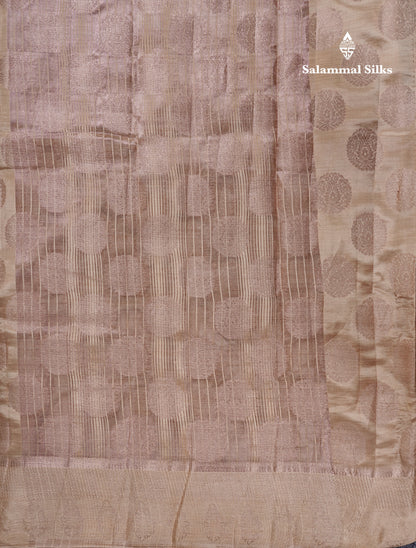 Beautiful Dual Tone Maroon Semi Raw Silk Saree With Fancy Border