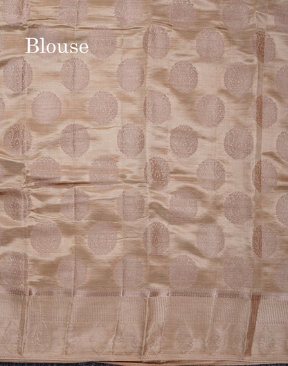 Beautiful Dual Tone Maroon Semi Raw Silk Saree With Fancy Border