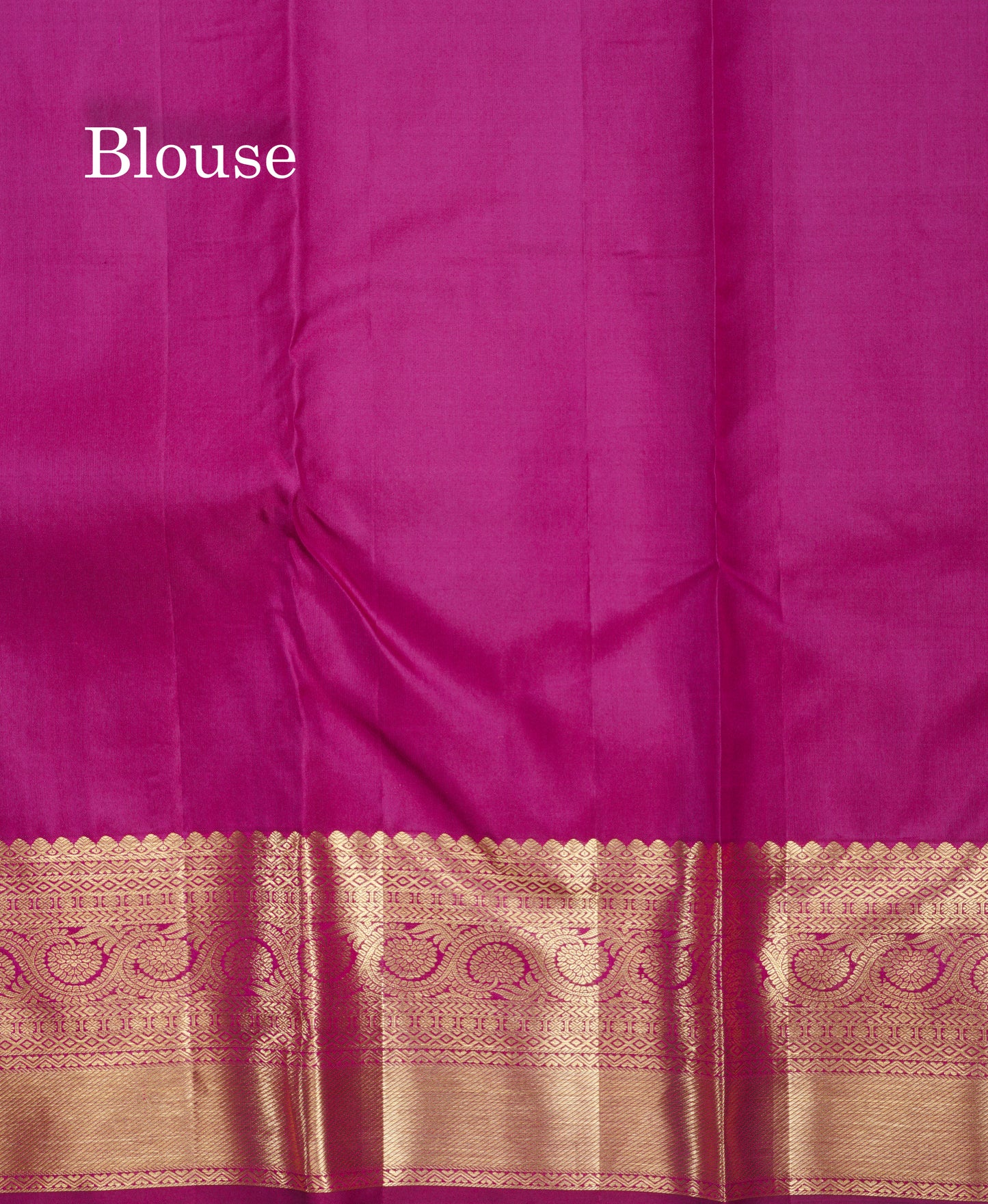 Magenta Beautiful Menakari Work Bridal Pure Kanjivaram Silk Saree With Traditional Border