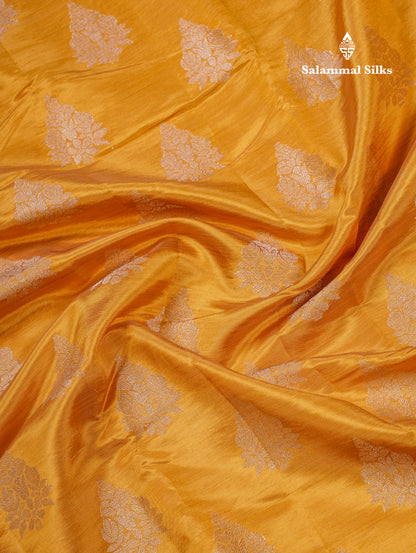 Beautiful Blue Semi Raw Silk Saree With Fancy Border