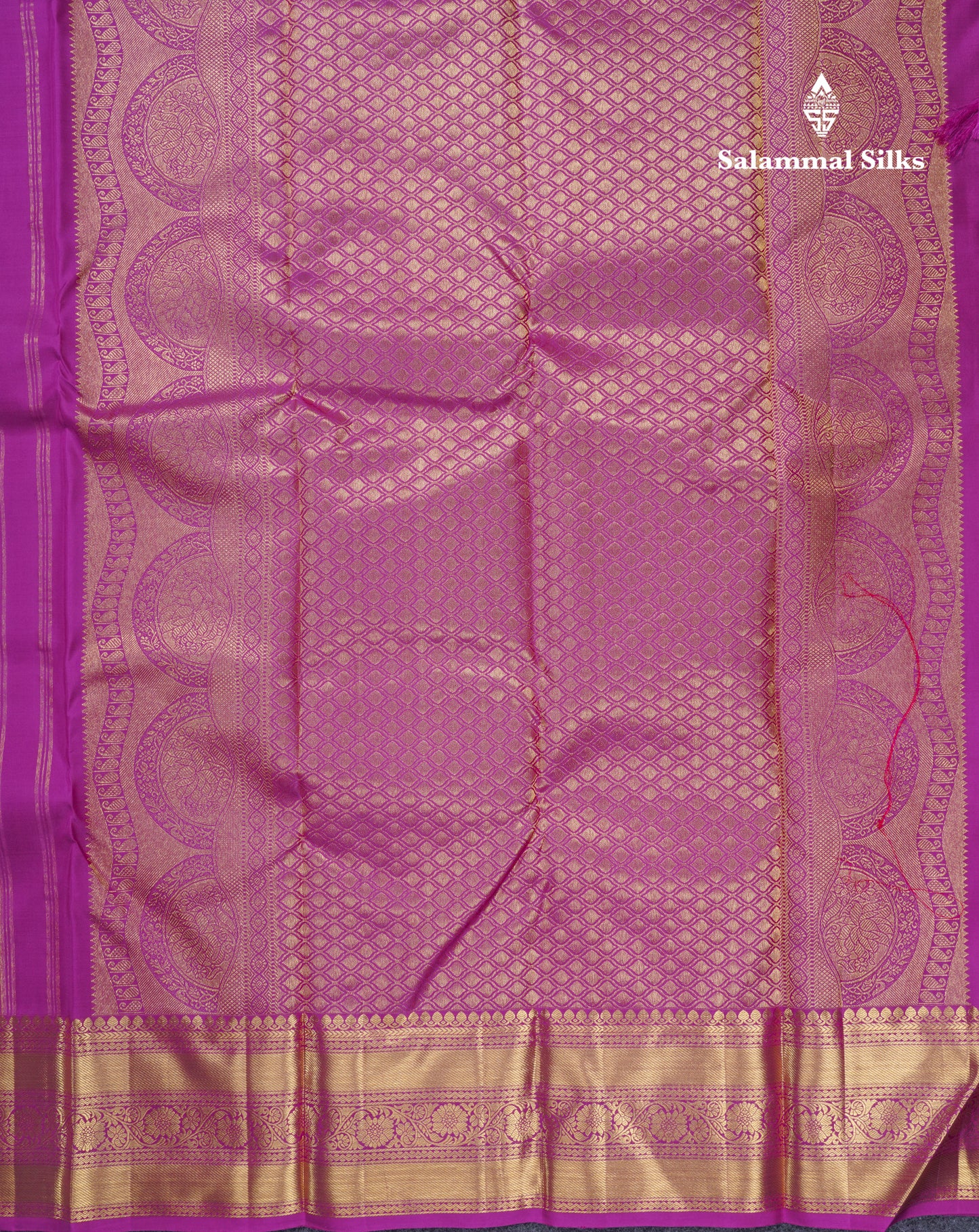 Purple Beautiful Menakari Work Bridal Pure Kanjivaram Silk Saree With Traditional Border