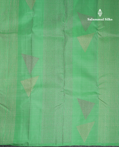 Beautiful Light Pista Green Fancy Pure Kanjivaram Silk Saree With Blouse