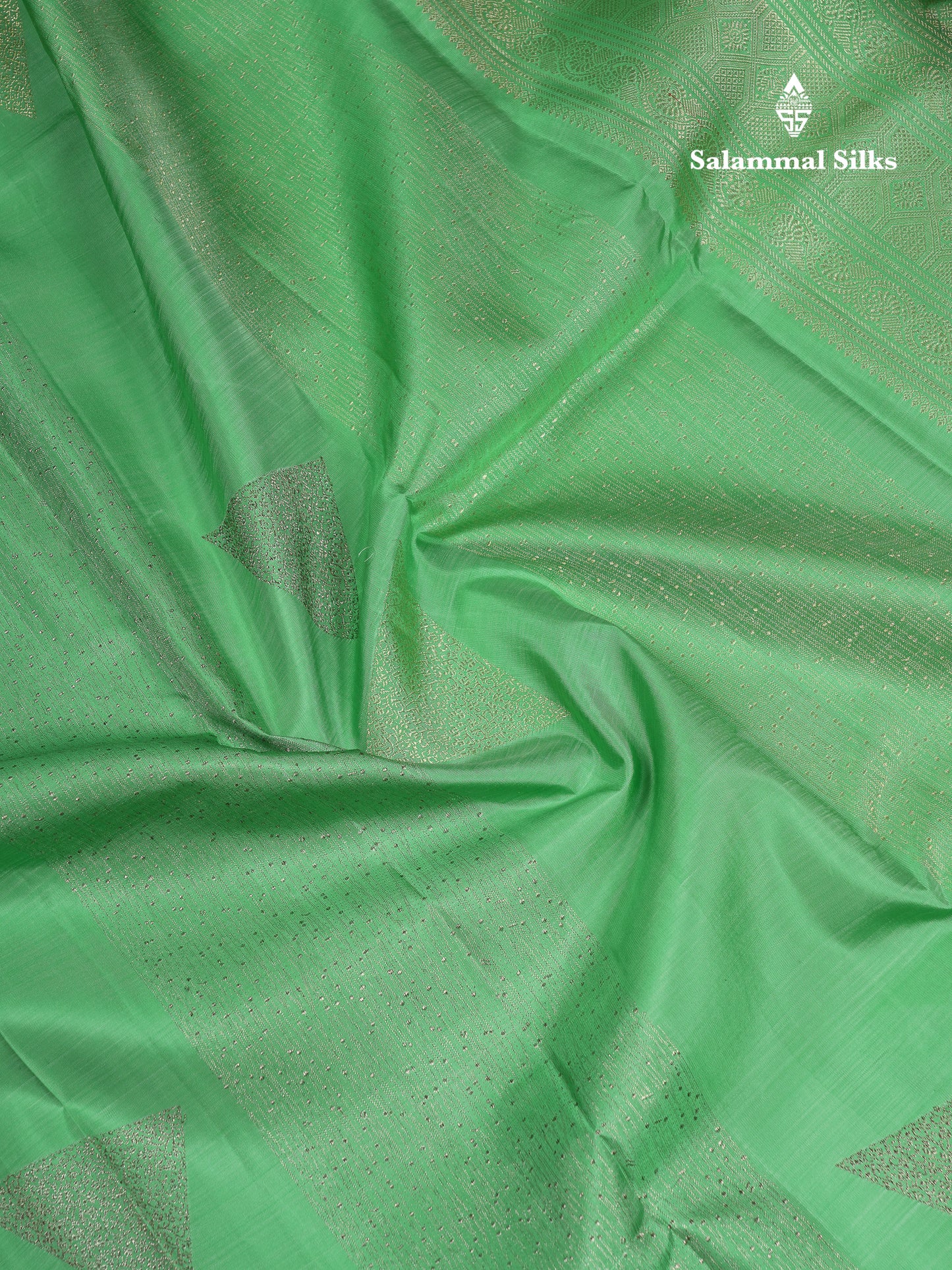 Beautiful Light Pista Green Fancy Pure Kanjivaram Silk Saree With Blouse