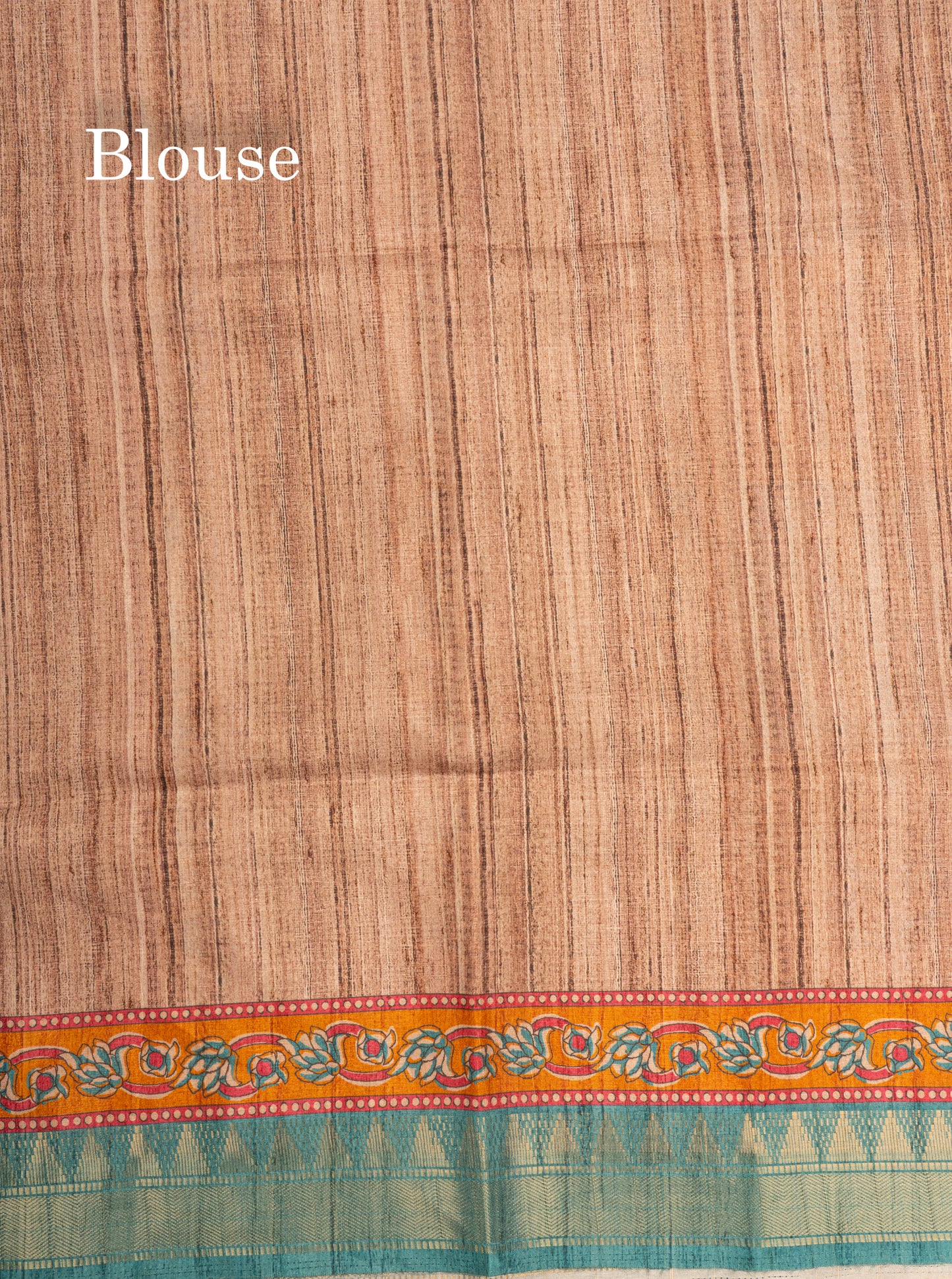 Mustard Yellow Semi Tussar Fancy Saree With Contrast Pink Shade Border