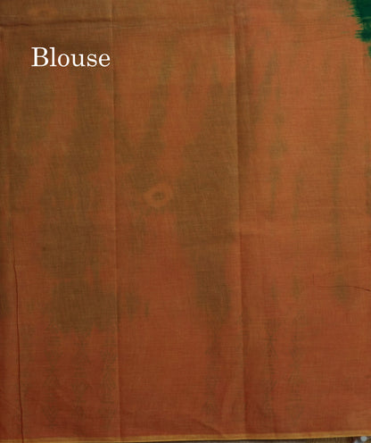 White Batik Print Sungudi Pure Cotton Saree With Contrast Grey Border