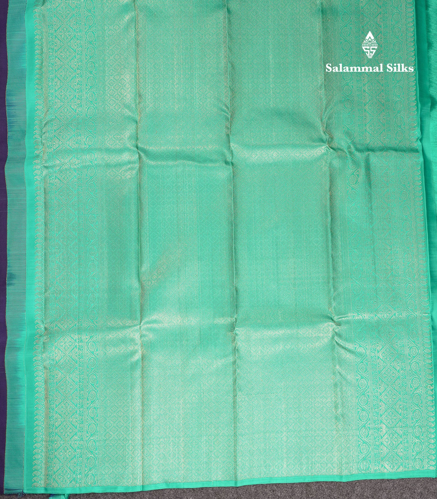 Beautiful Navy Blue Fancy Pure Kanjivaram Silk Saree With Contrast Rexona Blouse