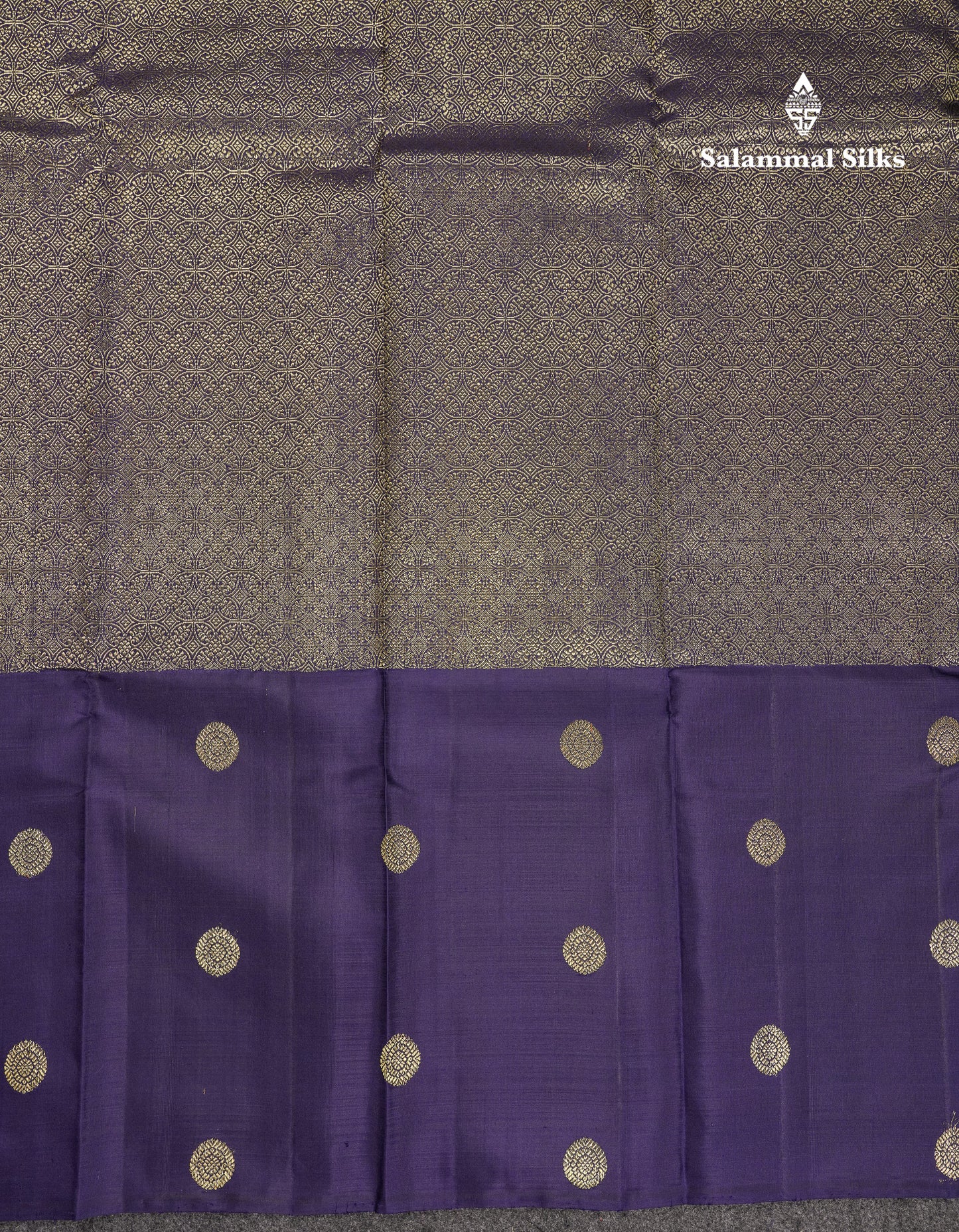 Beautiful Navy Blue Fancy Pure Kanjivaram Silk Saree With Contrast Rexona Blouse