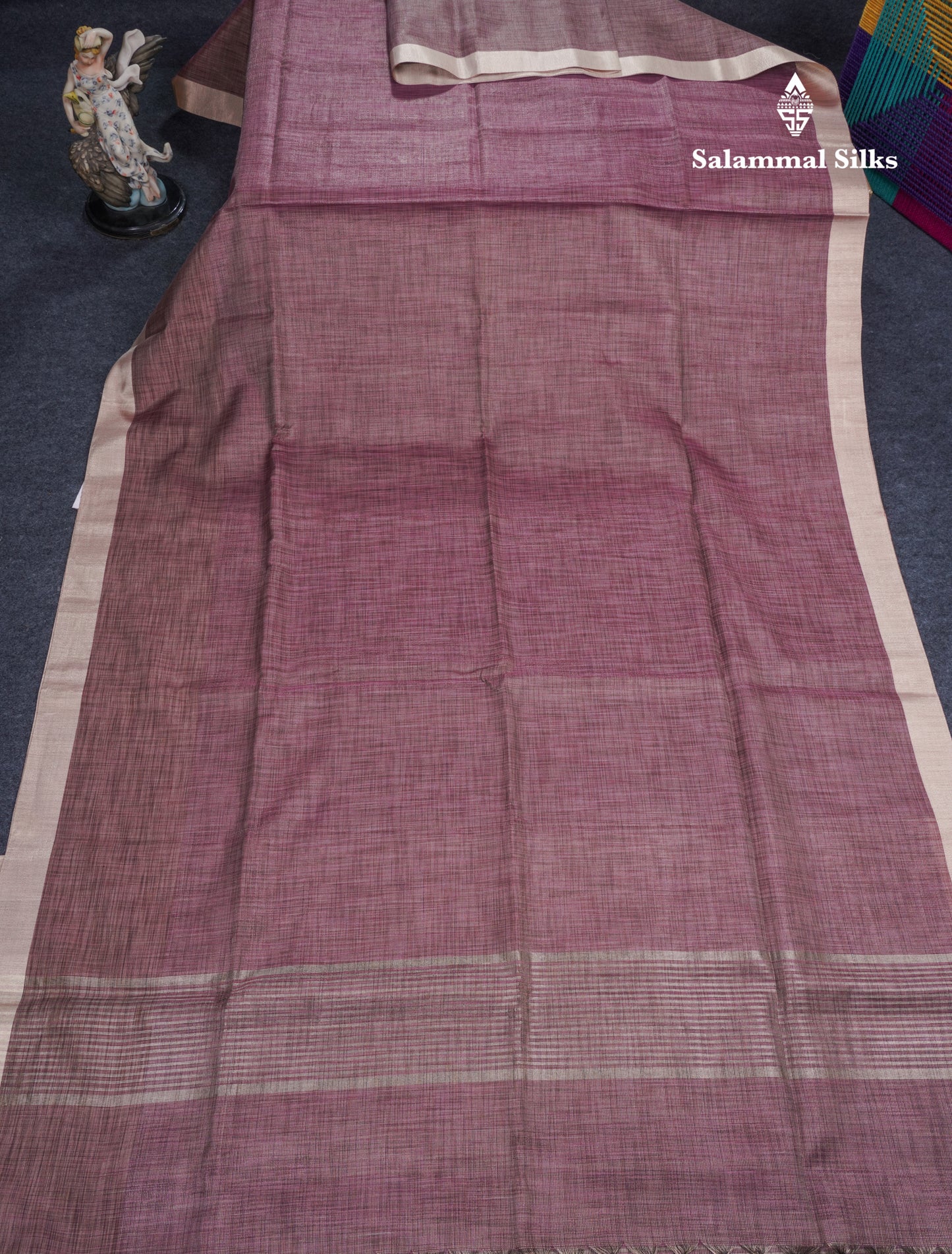 Light Elaichi Green Silver Zari Lines Linen Cotton Mix Fancy Saree With Blouse