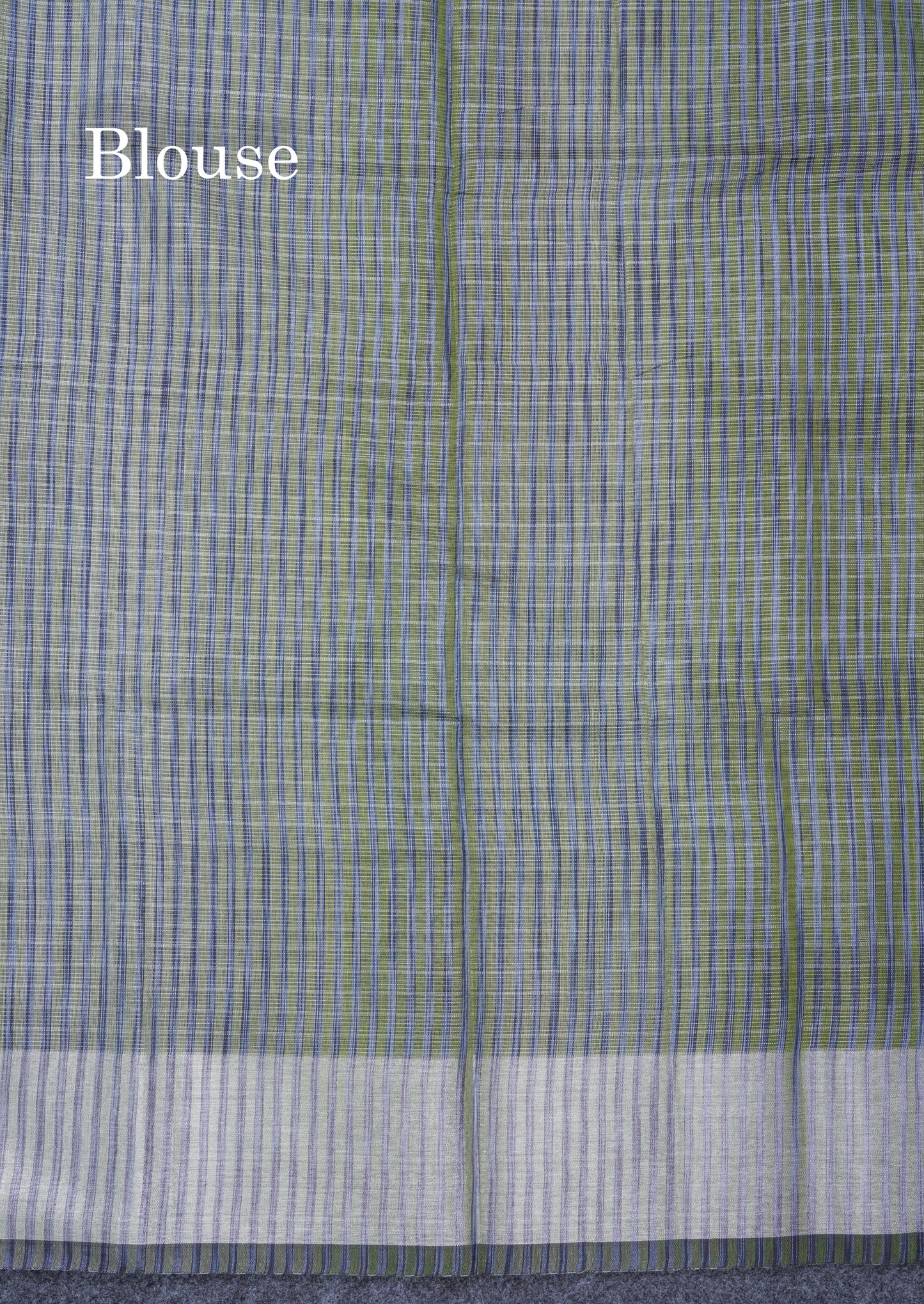 Light Elaichi Green Silver Zari Lines Linen Cotton Mix Fancy Saree With Blouse