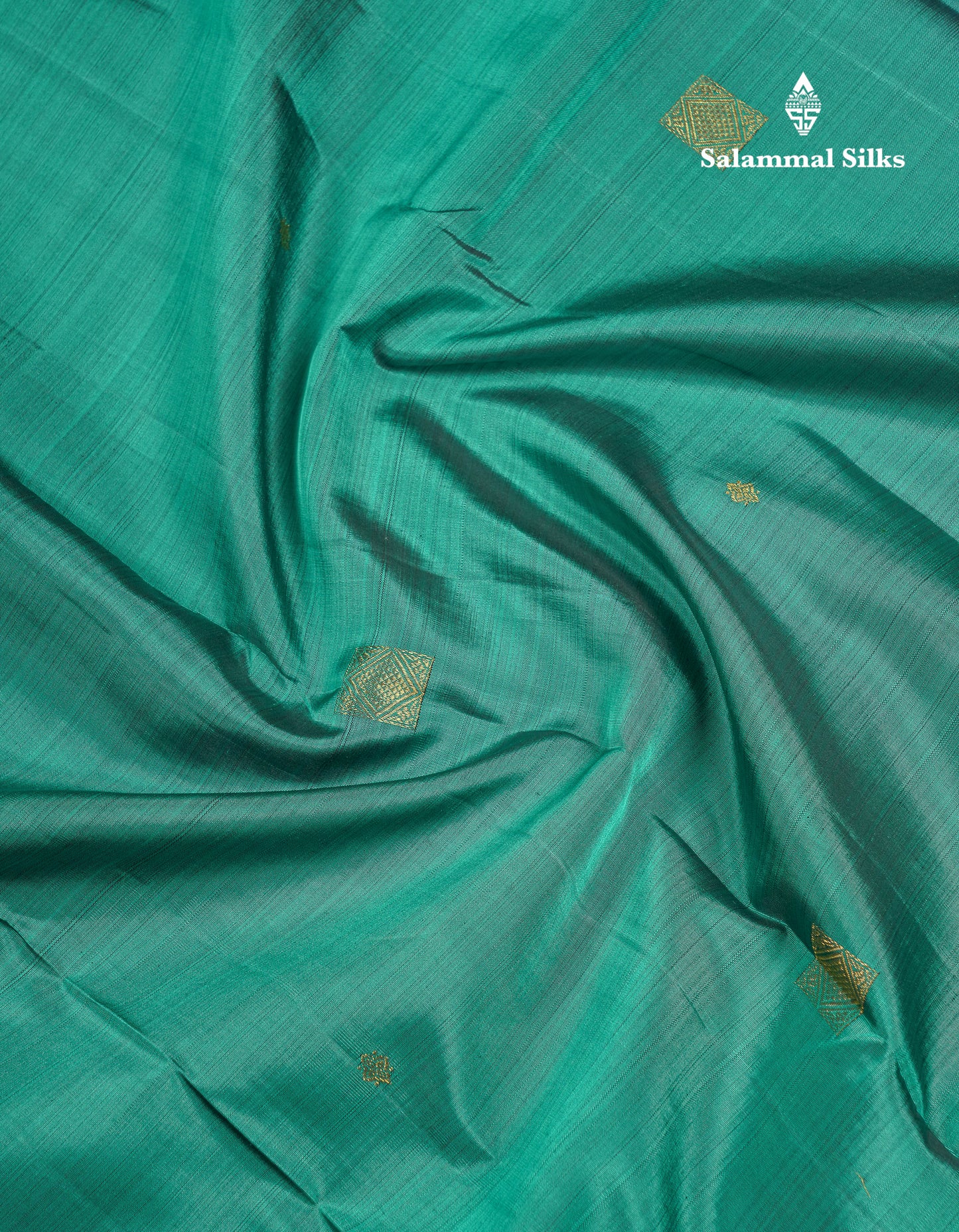 Beautiful Ramar Blue Pure Kanjivaram Silk Saree With Contrast Long Plain Dark Brown Border
