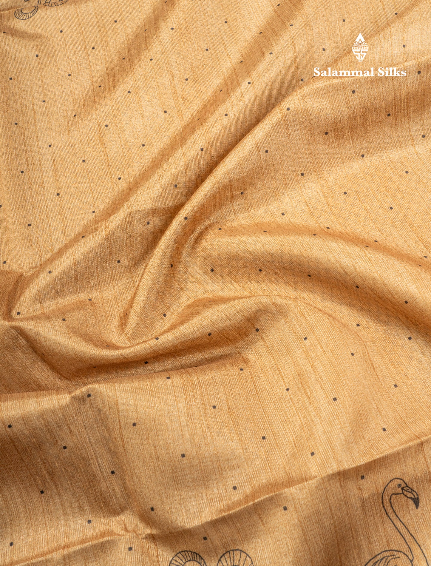 Grey Colour Semi Tussar Fancy Saree With Designer Blouse