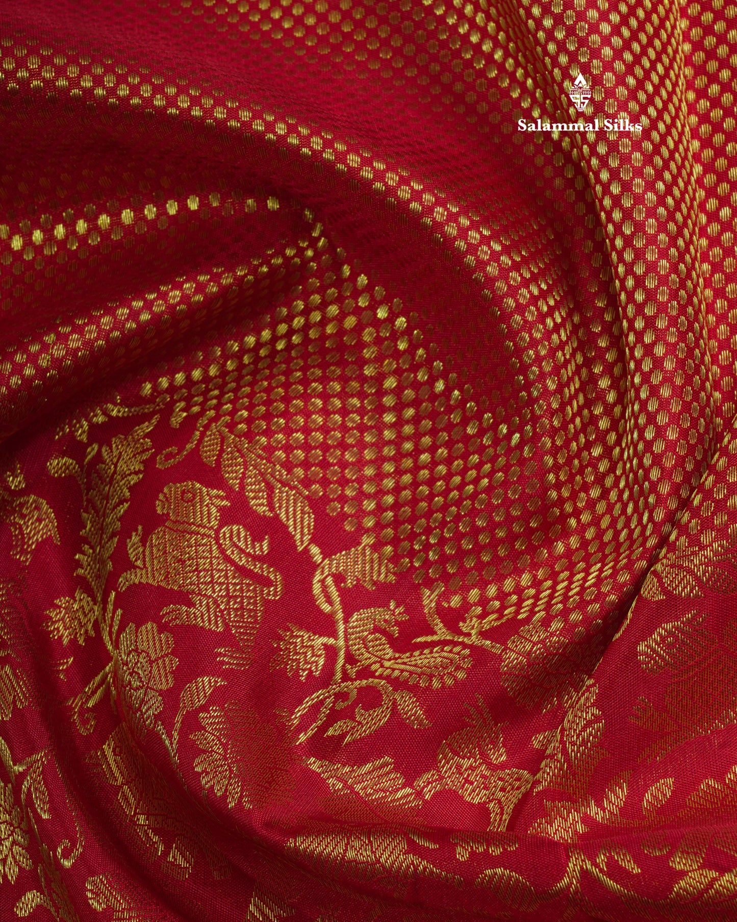 Maroon Traditional Vanasingaram Bridal Pure Kanjiivaram Silk Saree With Beautiful Border