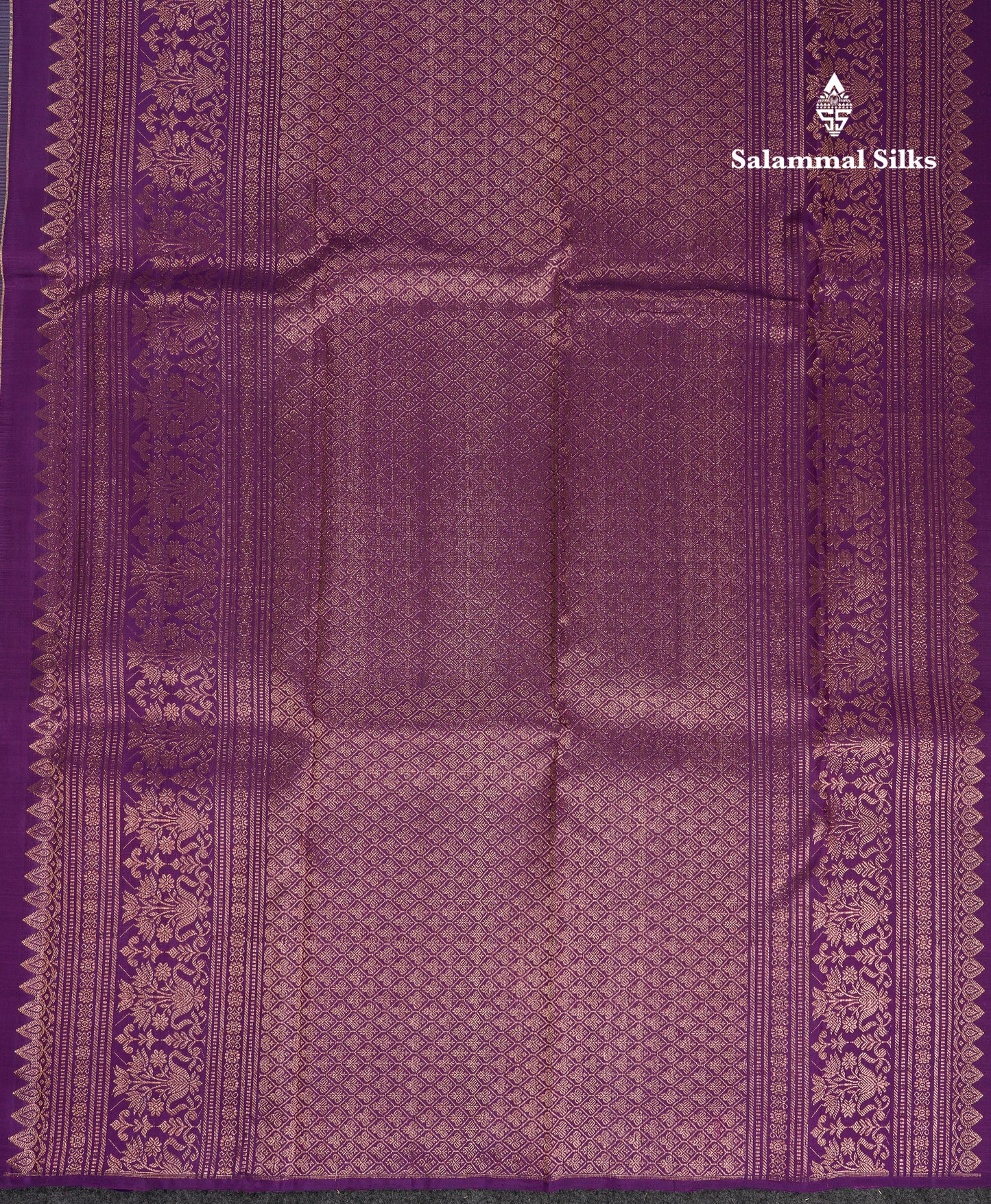 Beautiful Sky Blue Pure Kanjivaram Silk Saree With Contrast Dark Purple Blouse
