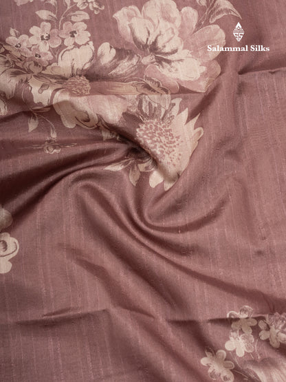 Pastel Blue Colour Semi Tussar Fancy Saree With Small Zari Border