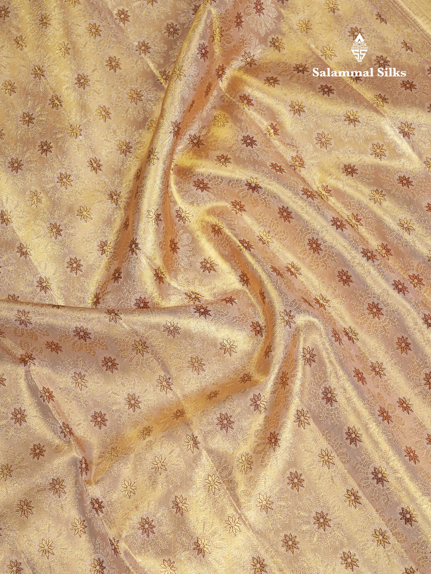 Beautiful Cream Tissue Bridal Pure Kanjivaram Silk Saree With Contrast Light Lavender Pichwai Art Border