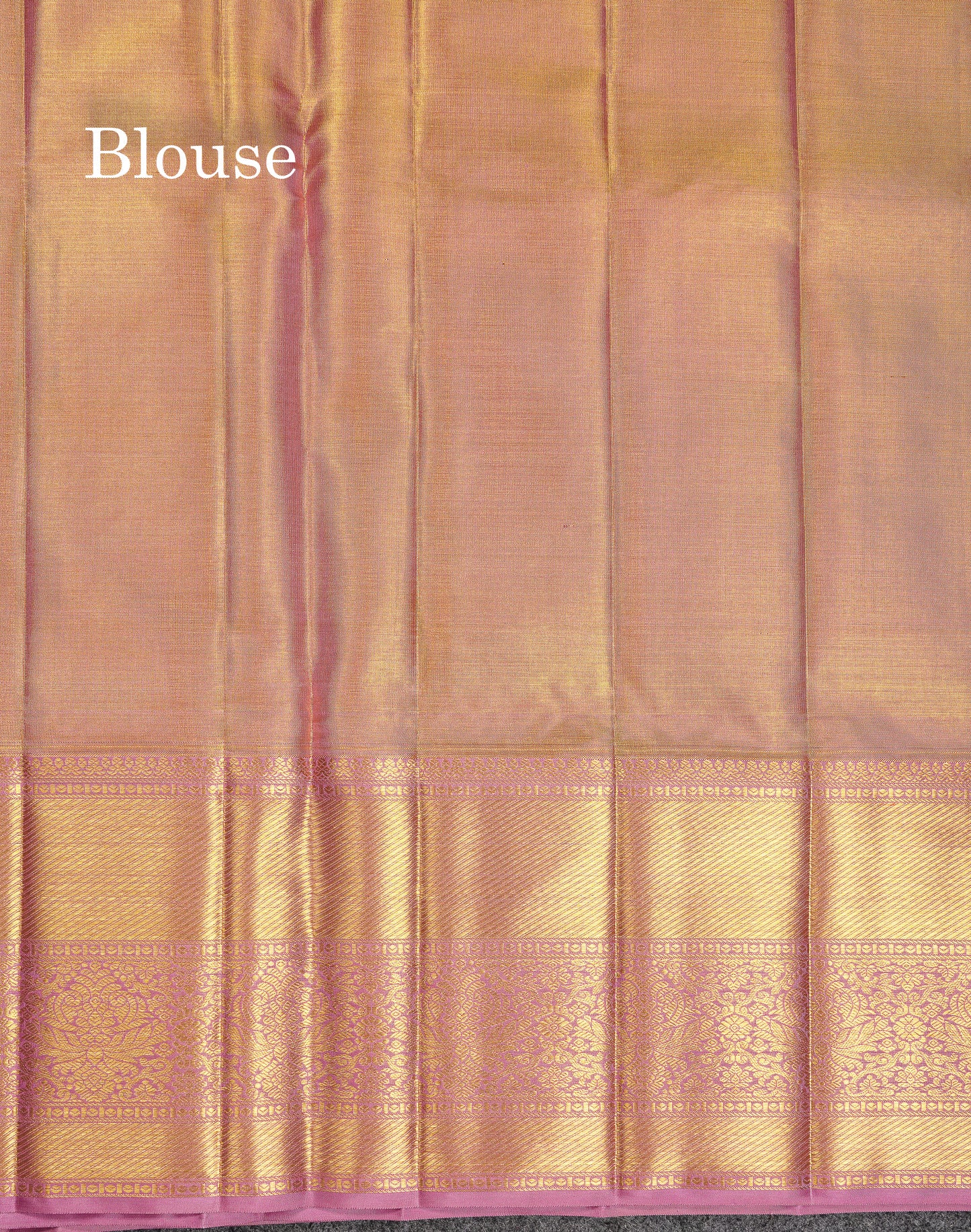 Beautiful Light Violet Tissue Bridal Pure Kanjivaram Silk Saree With Traditional Border