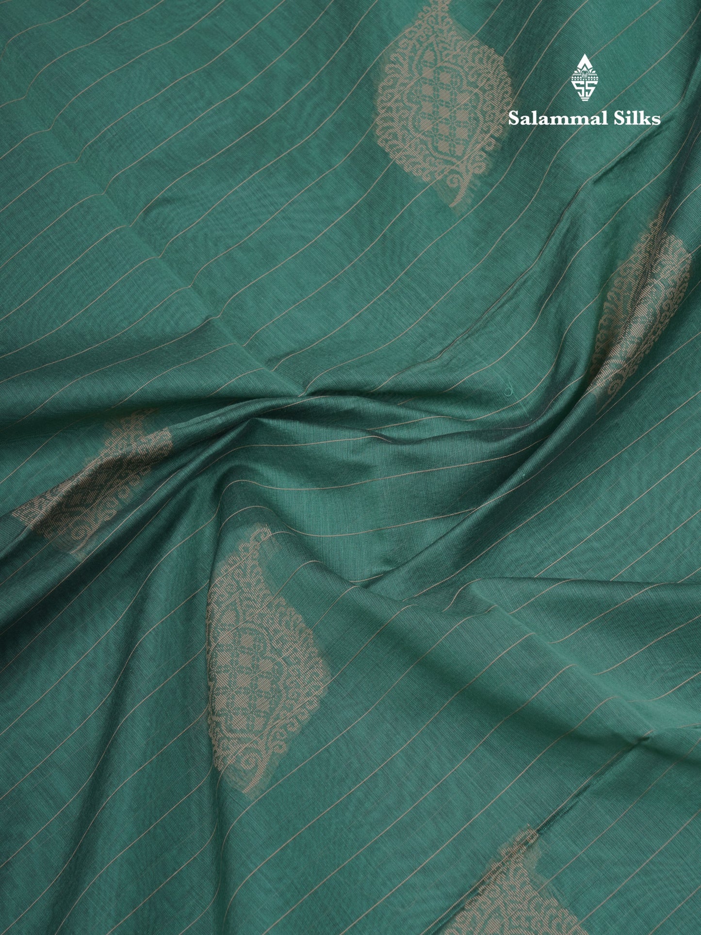 Green Shade Beautiful Fancy Kora Cotton Saree With Contrast Maroon Blouse