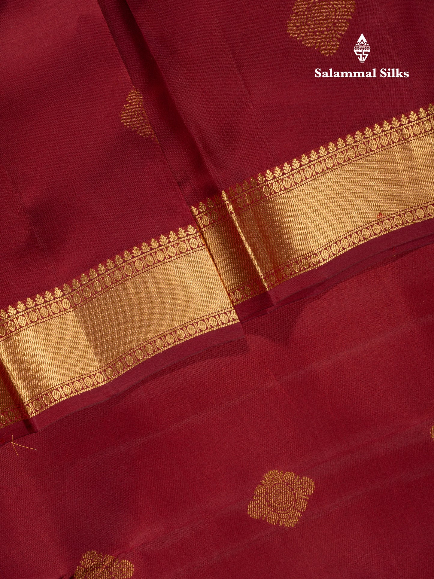 Dark Maroon Pure Silk Mix Saree With Contrast Rexona Blouse