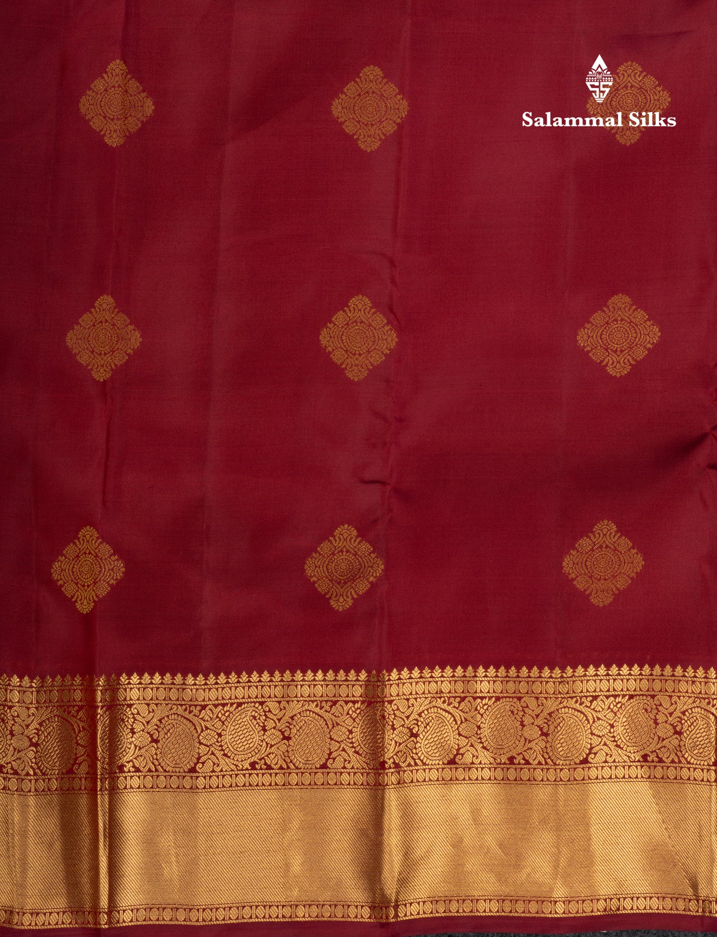 Dark Maroon Pure Silk Mix Saree With Contrast Rexona Blouse