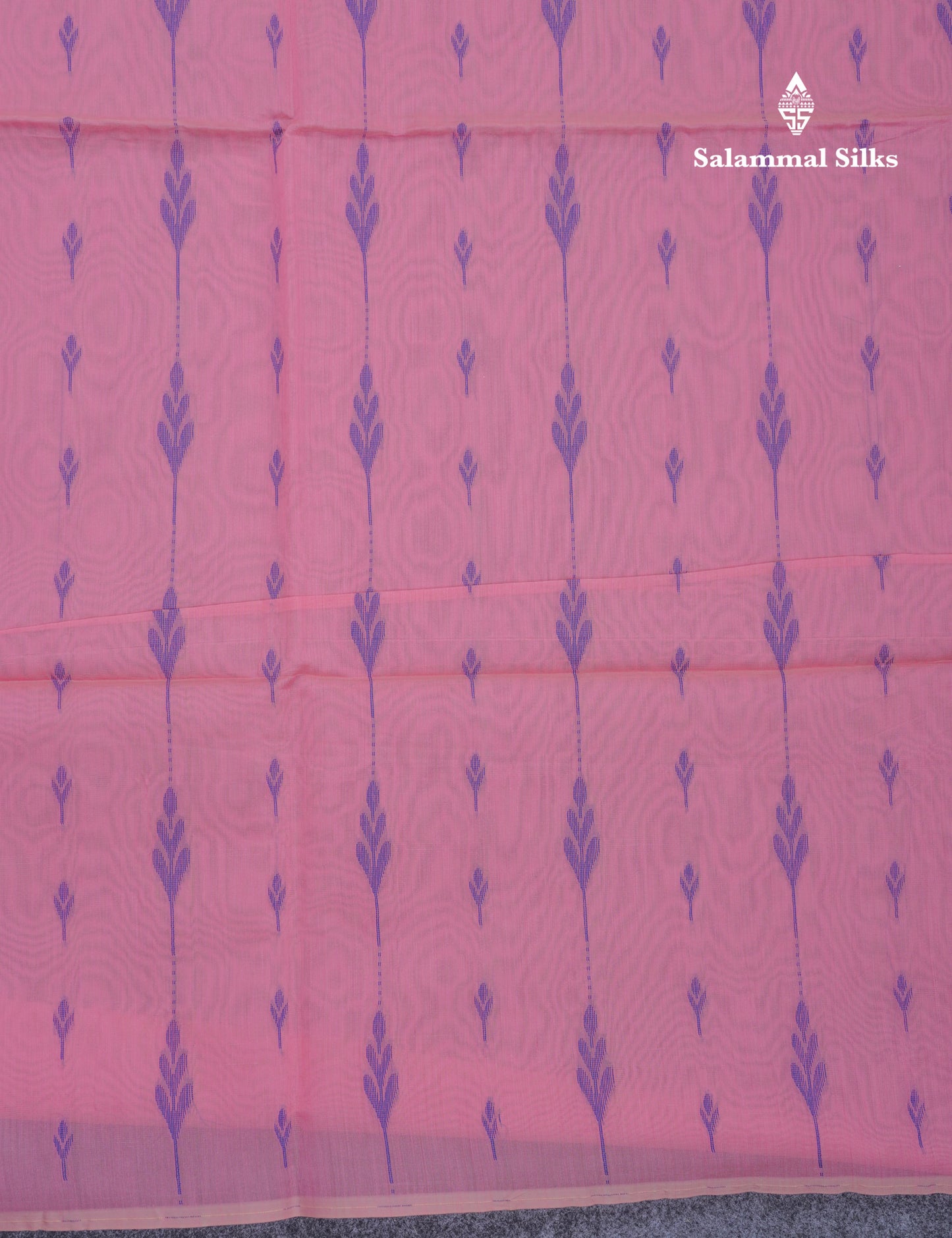 Light Pink Beautiful Fancy Kora Cotton Saree With Contrast Green Shade Blouse